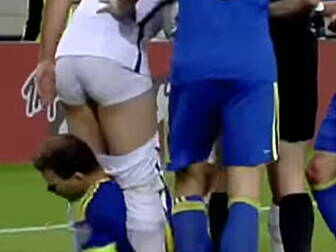 WATCH: Edin Dzeko sees red for...